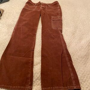 Bella Dahl Rust Corduroy Wide-Leg Pants